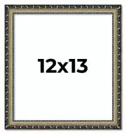 12x13 Frame Silver Solid Wood Picture Frame Width 1.125 Inches | Interior Frame