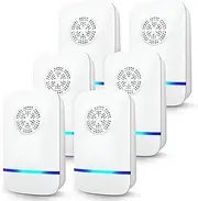 6 PCS Ultrasonic Pest Control Repeller, Mouse Traps Indoor for Home Mosquito Repellent Electronic Pest Repellent Plug in Indoor for Mosquito Mouse Insect Roaches Spider Ant Bug Repellent