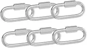 Gadpiparty 6Pcs Carabiner Clips Durable Snap Hooks for Climbing and Outdoor Activities Portable Key Chain Accessory for Hiking Camping and Fishing