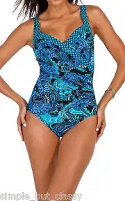 Miraclesuit Paisley Palooza wire Sanibel One Piece Swimsuit 449963 BNWT AU 16