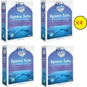 Epsom Salts 1kg X 4 Packs Medichoice Medical Grade QLD STK Bulk Buy & save