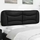 vidaXL Headboard Cushion Black 152 cm Queen Faux Leather HEE