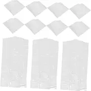 KOMBIUDA 30Pcs Clear Garment Storage Bags for Hanging Clothes Transparent Dustproof Clothing Protectors for Coats Uniforms Dresses for Travel Closet Organization