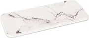 Water Absorbing Stone Tray for Sink, Diatomite Bathroom Tray Quick Dry Dish Soap Holder Kitchen Sink Organizer for Modern Home Decor - Marble Black