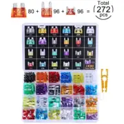 Car Blade Fuse Assortment Kit Mini Micro Small Medium Blade 272PC 2A-35A Box Kit
