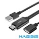 HAGiBiS 手機平板專用USB轉HDMI/1080P高畫質影音分享傳輸線 黑