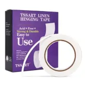 TSSART Linen Hinging Tape - Self-Adhesive Hinging Tape for Prints Matte Frame...