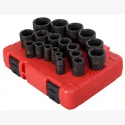 Sunex 2640 1/2Â” Dr. 19 Pc. SAE Impact Socket Set