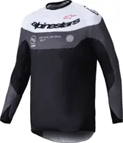 Alpinestars Pro-Dura, jersey , color: Black/Grey/White , size: XL