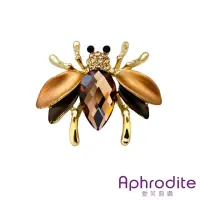 在飛比找momo購物網優惠-【Aphrodite 愛芙晶鑽】寶石胸針 蜜蜂胸針/水滴寶石