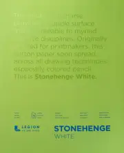 Stonehenge Paper Pad 11"X14" 15 Sheets/Pkg-White 90lb