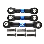 3Pcs Aluminum Alloy Rod Link Rod Tie Rod for Tamiya TT-02 TT02 1/10 RC Car
