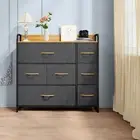 TAUS 7-Drawer Chest of Storage Drawer Dresser Shelf Organizer Bedroom Bins