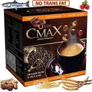 10X CMAX Premium Instant Coffee Cordyceps Ginseng Herb Diet Supplement No Sugar