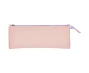 Slim Canvas Pencil Case Pouch Compact Zipper Pen Case Simple Stationery Bag