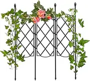 Garden Trellis for Climbing Plants – Rustproof Metal Plant Support Frame | Sturdy Flower Climbing Trainer for Potted Roses, Vines, Cucumbers, Vegetables, Indoor Or Outdoor Garden Decor Structure