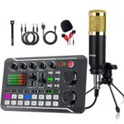 Sound Card DJ Audio USB External Microphone Headset Live Stream Phone Computer