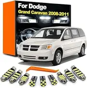 14Pcs Car LED Interior Light Bulb Kit, For Dodge Grand Caravan 2008 2009 2010 2011 Sun Visor Lamp Dome Reading Bulb