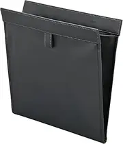Seiwa WA157 Folding Trash Can for Car Use, Big Slim Dust, Anti-Odor, Activated Carbon Seat, Rear Seat, Seat Back Pocket, Magnetic Closure, Genuine Leather, Small Items, Car Wash Goods, Storage, Trash