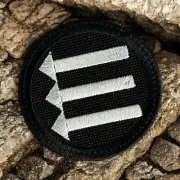 Iron Front 3 Arrows Embroidered Patch, 2.5", Iron On, Sew On, or Hook backing