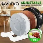 Adjustable Kitchen Bakeware Organiser Rack Baking Tray Storage Free Sink Basket