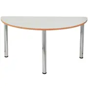 SYLEX GEO MEETING TABLE Half Round 1500mm Off-White