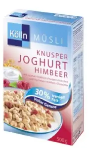 Kölln Yoghurt Raspberry Muesli 30% Less Grease 6er Pack