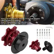 Red Steering Wheel Detachable Quick Release Adapter Hub For Mitsubishi (for: Mitsubishi)