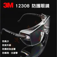 在飛比找蝦皮購物優惠-3M 12308 防護眼鏡 防霧塗層設計 安全護目鏡 工作眼