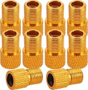 LIGHTAOTAO 10pcs Nozzle Adapter Valve Adapter Kit Bike Tire Adapter Valve Bike Pump Inflatable Converters Valve Connector Valve for Air Compressor Golden Alloy