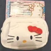 Sanrio Hello Kitty Plush Pencil Pouch or Cosmetic Case With Pens Included