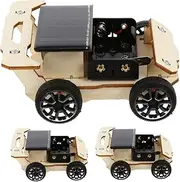 HOODANCOS 3Sets Solar Car Assemble DIY Educational Model Kits for Safe Solar Powered Vehicle Learning Kits for Stem Education and Early Development