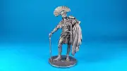 TIN soldiers 54mm of Roman centurion of Legio XI "Claudius" 58 BC. Scale1:32.