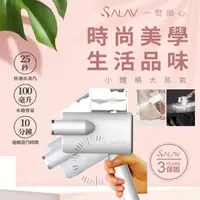 在飛比找momo購物網優惠-【SALAV】二合一折疊手持掛燙機/熨燙機-香草白(HS-0