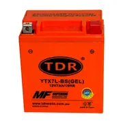 TDR YTX7L-BS 12V 7Ah GEL Motorcycle Battery: Ideal for Motorcycle, Snow Mobile, ATV, Dirt/Pit Bike and Watercraft Applications, Re-Chargeable and more Maintenance-Free Replace YTX7LBS MBTX7U UTX7L-BS