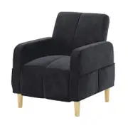 Anica Single Seater Velvet Sofa Chair
