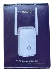 WiFi Range Extender - Macard N300 High Performance 300Mbps Wireless - White