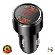 Baseus dual QC Digital Display for Intelligent Quick Car charging of 45W