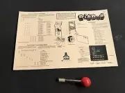 ATARI Dig Dug Cabaret Back Door Sheet New Atari Part 1st Printing