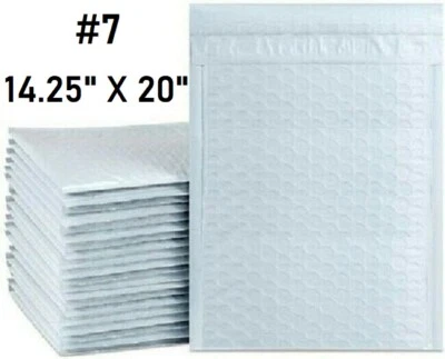 #7 POLY MAILERS BUBBLE SHIPPING MAILING PADDED BAGS ENVELOPES SELF SEAL