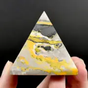 2in 137g Bumblebee Jasper Crystal Pyramid, Indonesia