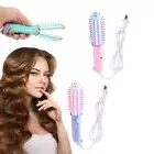 Curling Mini Curling Brush For Short Hair Anti Scald Heated Round Brush