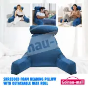 Back Neck Rest Pillow Memory Foam Backrest Reading Relax Support Chair Cushion