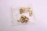 (50-Pk) Magnetic Clasp Leather Cord Gold Plated Solid Brass 5.4mm 0.21" G1194