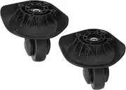 [Horoper] 1 Pair Luggage Replacement Wheels Luggage Swivel Castors Mute Caster Wheels Suitcase Replacement Black A52