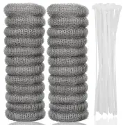 24 PCS Lint Traps Lint Catcher for Washing Machine Stainless Steel Washing Ma...