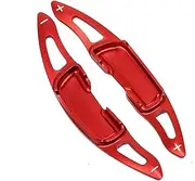 Car Steering Wheel Shift Paddles for M&azda 3 6 CX-4 2013+ & CX-5 2016-2018 & Atenza Axela 2014-2018 Car Steering Wheel Shift Paddle Cover Shift Extension Rod HTEOPOEKFR(Red)