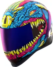 Icon Airform Mips Kryola Kreep, full face helmet , color: Blue/Pink/Yellow , size: M