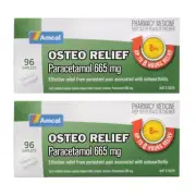 2x Amcal Osteo Relief Paracetamol 665mg 96 Tablet