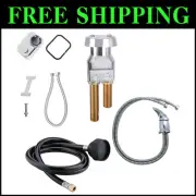 Stylish High-Arc Salon Sink Faucet with Shampoo Sprayer & Backflow Prevention